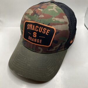 Syracuse Orange Nike Hat Camo SnapBack Mesh Patriotic Cleaned VGC SEE PICS